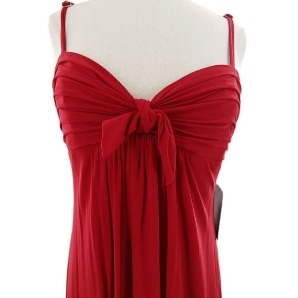 NWT BCBGMaxAzria stunning red gown med - Picture 4 of 13